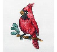 RTO Kit de point de croix "Oiseau Cardinal" H220, motif à compter, 10x10 cm