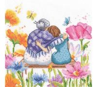 RTO M1040 Kit de broderie au point de croix Motif grand-mère 22,5 x 22 cm