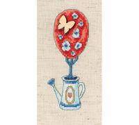 RTO Point de croix avec éléments en bois "Topiaire - Arbre du bonheur " CBE9010, motif à compter, 5x12,5 cm
