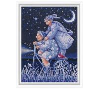 RTO Zweigart M1044 Kit de broderie au point de croix Motif chute de la nuit Pour adultes 18,5 x 25,5 cm