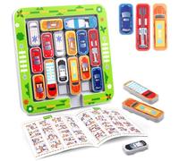 RtottiM Jeu Rush Hour, Traffic Jam Logic Game, Jouet de Voiture Jeu d'embouteillage Jeu de logique avec 360 Défis,Casse Tête,Jeux de QI,Jeux de société pour garçons Filles à partir de 5 6 7 8 9 10 ans