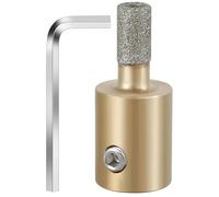 Rtppyakk Embouts de ponceuse à verre 1 3/4 1/4 pour meules diamantées pour verre coloré avec clé hexagonale (1/4)