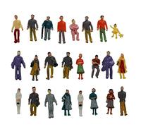 Rtppyakk Lot de 24 figurines peintes pour modélisme ferroviaire HO (1 à 87)