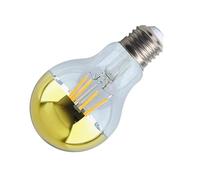 RTQAZWSXE, 10 Pcs/lot Nouvelle Lampe À filament LED A60/A19 Semi Plaqué Or Haut Or Ampoule Lampe 220 V(4w)