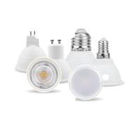 RTQAZWSXE, 2 Pièces Ampoule LED E27 E14 MR16 GU10 GU5.3 Lampada Led 6W 220V-240V 24/120 Degrés Bombillas Lampe À LED Projecteur Lampara LED Spot(120 Warm white,E14)