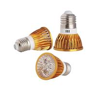 RTQAZWSXE, Lot de 10 ampoules LED for projecteur AC85-240 V GU10/E12/B22/E27/E14 3 W/4 W/5 W, MR16 DC12 V(Cold White 4w,E27 85-265V)