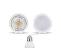 RTQAZWSXE, Lot de 4 ampoules de projecteur LED E27/E14/MR16/GU10 6 W 220 V 24/120 degrés.(24 Degree Warm white,E27)