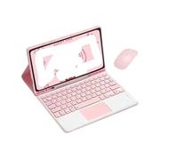 RTQAZWSXE YSJX Ensemble Clavier et étui adapté à l'iPad Pro 11 Pouces 2024/2025 Universel(Pink+Touch Keyboard+Mouse)