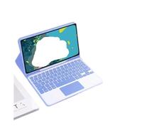 RTQAZWSXE YSJX Ensemble Clavier et étui adapté à l'iPad Pro 11 Pouces 2024/2025 Universel(Purple+Touch Keyboard)