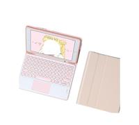 RTQAZWSXE YSJX Étui de Protection for Tablette avec Ensemble Clavier et Souris, adapté à l'iPad air4/5/air11 10.9 Pouces Universel(Round Touch Keyboard+Pink)