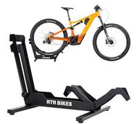 RTR BIKES Brutus Support Vélo Sol Professionnel - Râtelier Robuste pour VTT & VAE jusqu'à 30kg - Stable Acier - Compatible Roues 26-29" & Pneus 2,8" - Made in EU