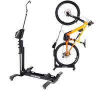 RTR BIKES Brutus Up Pro Support Vélo Mobile à Roulettes - Station de Charge VAE avec Porte-Chargeur - Rangement Vertical E-Bike jusqu'à 30kg - Pneus 3,5" - Fabriqué en UE