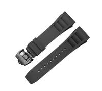 RTRCAGAKM Bracelet de montre en caoutchouc 25 mm-20 mm adapté au bracelet de montre Fit For Richard Fit For Mille RM011 Series Style for vis for homme(Black-black)