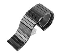 RTRCAGAKM Bracelet de montre en céramique de rechange for Rado Fit for la série for DIAMASTER, chaîne de montre noire for homme de 27 mm à 35 mm(27mm)