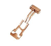 RTRCAGAKM Convient for Hublot Watch Boucle déployante 18 22MM Boucle en acier inoxydable Bracelet en cuir et caoutchouc Accessoires avec(Rose gold,22mm)