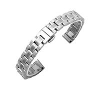 RTRCAGAKM Convient for le bracelet de montre en acier for Armani de petite taille Convient for DW Convient for Longines Convient for le bracelet en maille for CK 15 16 17 mm(16mm,Silver-Fine Mesh)