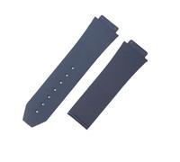 RTRCAGAKM Interface convexe 25 * 17mm 26 * 19mm bracelet en Silicone adapté for Hublot bracelet de montre en caoutchouc accessoires bracelet(J02-Blue-No Buckle)