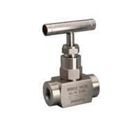 RTRCAGAKM Vanne à aiguille haute pression 304/316L 1/8", 1/4", 3/8", 1/2", 1", filetage femelle à travers plaque (1", 316L_ordinaire)