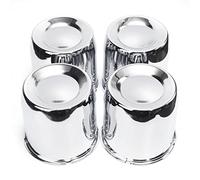 RTrhinoTuning Cache-moyeux chromés à Pousser pour remorque de 13,1 cm pour Jantes à 8 Pattes 1986 F-250, Trou de 130,5 mm de Haut