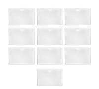 RTRTGS 10 Pièces Pochettes de Carte Auto-Adhésives, Autocollantes en Plastique transparent, avec Ouverture sur Le Dessus,pour protéger Vos Cartes