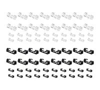RTRTGS 72pcs Clips Câbles, Clips Rangement avec Coussinets Auto-adhésifs Puissants, Clips de Fixation Ronds en Plastique, Organiseur de Fils Convient à la Maison et au Bureau
