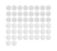 RTRTGS Cache Vis Blanc,50 Capuchon de protection en Plastique, Couvertures à Vis, Bouchons à Vis avec Boîte de Rangement pour Vis Phillips de 7-8 mm