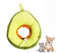 RTRTGS Collerette Avocat pour Chat Douce et Réglable, Anti-Léchage, Collier Chat, pour Après Opérations, en Coton Suédé Respirant, Anti-Adhésif, Micro-Étanche, Anti-Grattage, Jolie Fleur (M)