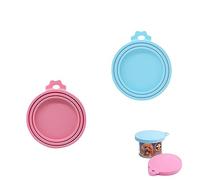 RTRTGS Couvercles Silicone de Conserve, Coque en Silicone pour Animal Domestique Peut Couvertures, Pet Food Can Lids, 3 en 1 Couvercle Boite Conserve Chat, pour des Tailles Multiples