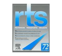 Rts recherche transports securite n 72 juilletseptembre 200 - Collectif - Lavoisier Industrie - broché - Livre