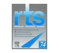 Rts recherche transports securite n 74 janviermars 2002 - Collectif - Lavoisier Industrie - broché - Livre