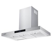 Hotte décorative ROSIERES RTS9DCX/H - L 90 cm - 602 m3/h - 3 vitesses - Classe A - Inox + verre noir