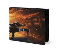 RTSEBVN Joli portefeuille en cuir sergé avec porte-cartes Fashio, impression théâtre musical, petit portefeuille adapté pour les voyages quotidiens, style, taille unique, portefeuille en cuir sergé