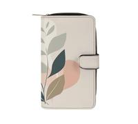 RTSEBVN Portefeuille en cuir multifonction long portefeuille mode feuilles et vignes impression sac à main en cuir avec pour femmes et hommes, style, 19,7 x 11 x 3,5 cm, portefeuille en cuir, Style