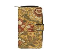 RTSEBVN Portefeuille en cuir multifonction long portefeuille mode style gramme broderie impression sac à main en cuir avec pour femmes et hommes, style, 19,7 x 11 x 3,5 cm, portefeuille en cuir, Style