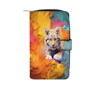 RTSEBVN Portefeuille en cuir multifonction long portefeuille tendance avec impression animation couleur sac à main en cuir avec pour femmes et hommes, style, 19,7 x 11 x 3,5 cm, portefeuille en cuir