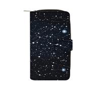 RTSEBVN Portefeuille en cuir multifonction long portefeuille tendance impression constellations sac à main en cuir avec pour femme et homme, style, 19,7 x 11 x 3,5 cm, portefeuille en cuir, Style
