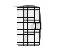 RTSEBVN Portefeuille en cuir multifonction long portefeuille tendance motif horizontal imprimé sac à main en cuir avec pour femmes et hommes, style, 19,7 x 11 x 3,5 cm, portefeuille en cuir, Style