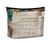 RTSEBVN Trousse de toilette mignonne de grande capacité avec impression de chants pour femmes, style, taille unique, trousses de maquillage, Style :, Taille unique, Sacs de maquillage