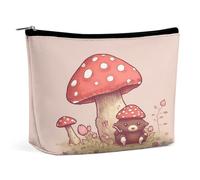 RTSEBVN Trousse de toilette mignonne de grande capacité avec impression d'ours et de champignons pour femmes, style, taille unique, sacs de maquillage, Style :, Taille unique, Sacs de maquillage