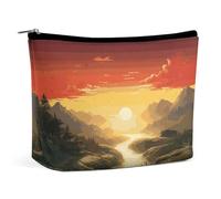 RTSEBVN Trousse de toilette mignonne de grande capacité avec impression soleil levant pour femme, style, taille unique, sacs de maquillage, Style :, Taille unique, Sacs de maquillage