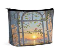 RTSEBVN Trousse de toilette mignonne de grande capacité avec impression « When the Sun Goes » - Pour femme - Style - Taille unique, Style :, Taille unique, Sacs de maquillage