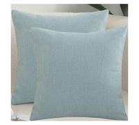 RTSFKFS 2 Taie d'oreiller 50x70,60x60,50x50 Housse De Coussin 40x40,45x45 Housse Oreiller 40x60 pour Linen Décorative Chambre Canapé avec Éclair Invisible Taie Oreiller(Sky Blue,40x40 cm 2pcs)