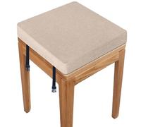 RTSFKFS Coussin De Chaise Carré 40x40 30x30 38x38 avec 2 Fastener Coussin De Tabouret 33x33 35x35 avec Housse Amovible for Salon, Cuisine, École, Bureau(Y10,53x53x8cm)