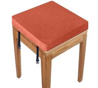 RTSFKFS Coussin De Chaise Carré 40x40 30x30 38x38 avec 2 Fastener Coussin De Tabouret 33x33 35x35 avec Housse Amovible for Salon, Cuisine, École, Bureau(Y6,30x30x8cm)