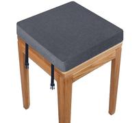 RTSFKFS Coussin De Chaise Carré 40x40 30x30 38x38 avec 2 Fastener Coussin De Tabouret 33x33 35x35 avec Housse Amovible for Salon, Cuisine, École, Bureau(Y17,53x53x3cm)