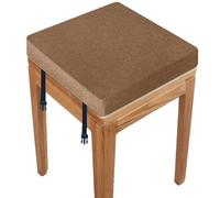 RTSFKFS Coussin De Chaise Carré 40x40 30x30 38x38 avec 2 Fastener Coussin De Tabouret 33x33 35x35 avec Housse Amovible for Salon, Cuisine, École, Bureau(Y8,30x30x8cm)