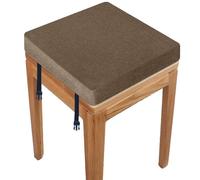 RTSFKFS Coussin De Chaise Carré 40x40 30x30 38x38 avec 2 Fastener Coussin De Tabouret 33x33 35x35 avec Housse Amovible for Salon, Cuisine, École, Bureau(Y9,43x43x3cm)