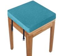 RTSFKFS Coussin De Chaise Carré 40x40 30x30 38x38 avec 2 Fastener Coussin De Tabouret 33x33 35x35 avec Housse Amovible for Salon, Cuisine, École, Bureau(Y15,45x45x5cm)