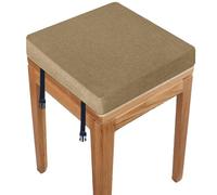 RTSFKFS Coussin De Chaise Carré 40x40 30x30 38x38 avec 2 Fastener Coussin De Tabouret 33x33 35x35 avec Housse Amovible for Salon, Cuisine, École, Bureau(Y23,48x48x5cm)