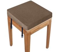 RTSFKFS Coussin De Chaise Carré 40x40 30x30 38x38 avec 2 Fastener Coussin De Tabouret 33x33 35x35 avec Housse Amovible for Salon, Cuisine, École, Bureau(Y7,40x40x3cm)